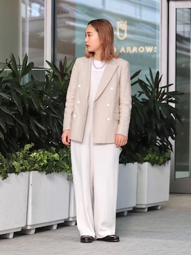 「UNITED ARROWS（ユナイテッドアローズ）のアイテム（オールインワン・サロペット）」を使った、tanaさん（レディース・161cm）の冬コーディネート