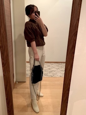 「LOWRYS FARM（ローリーズファーム）のストレッチヒールブーツ　851418（ブーツ）」を使った、nagiさん（レディース・155cm・20代）の秋コーディネート