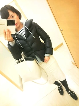 「ナイキスニーカー」｜「アイテム（ハンドバッグ）」を使った、sayuri☆さん（レディース・160cm）の春コーディネート
