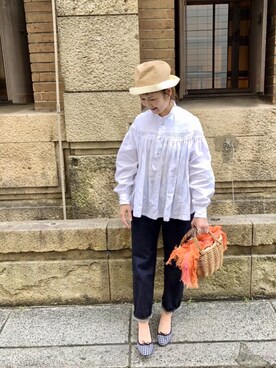 「bulle de savon（ビュルデサボン）のアイテム（ソックス/靴下）」を使った、サトミィさん（レディース・156cm）の春コーディネート