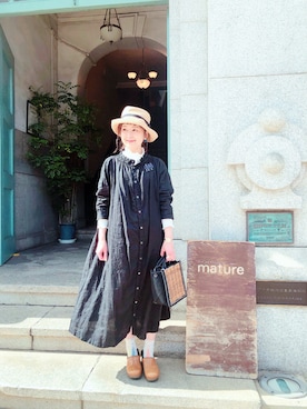 「tamasのアイテム」を使った、サトミィさん（レディース・156cm）の春コーディネート