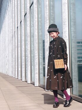Mina Perhonen ミナペルホネン のシャツワンピースを使った人気ファッションコーディネート Wear