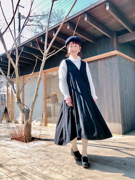 「yuni（ユニ　）のアイテム（ワンピース/ドレス）」を使った、サトミィさん（レディース・156cm）の冬コーディネート