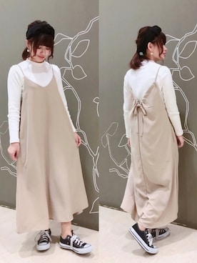 「merlot plus（メルロープリュス）のアイテム」を使った、ゆーりんさん（レディース・157cm）の冬コーディネート