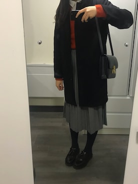 「A.P.C.（アーペーセー）のアイテム（テーラードジャケット）」を使った、Zrrさん（レディース・168cm）の冬コーディネート