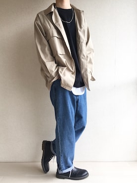 「ikka（イッカ）のアイテム（ドレスシューズ）」を使った、TAROさん（メンズ・174cm）の春コーディネート