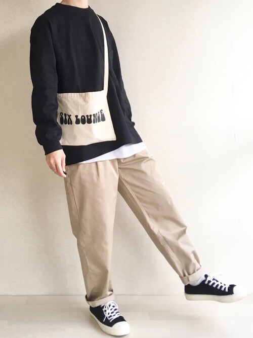 Taro ユニクロのtシャツ カットソーを使ったコーディネート Wear