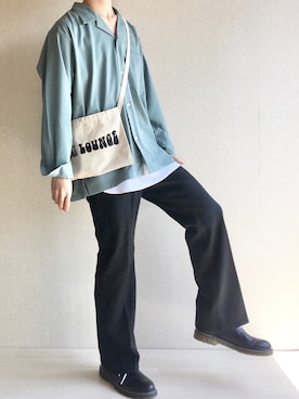 「ikka（イッカ）のアイテム（ドレスシューズ）」を使った、TAROさん（メンズ・174cm）の春コーディネート
