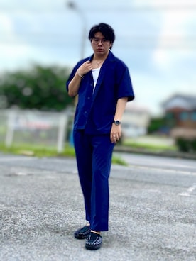 「AQUA SILVER（アクアシルバー）のアイテム」を使った、たにたに/YUKI🇯🇵さん（メンズ・179cm）の夏コーディネート