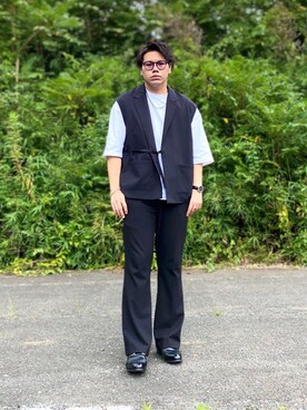 「AQUA SILVER（アクアシルバー）のアイテム」を使った、たにたに/YUKI🇯🇵さん（メンズ・179cm）の夏コーディネート