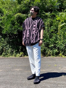 「AQUA SILVER（アクアシルバー）のアイテム」を使った、たにたに/YUKI🇯🇵さん（メンズ・179cm）の夏コーディネート