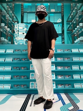 「AQUA SILVER（アクアシルバー）のアイテム」を使った、たにたに/YUKI🇯🇵さん（メンズ・179cm）の夏コーディネート