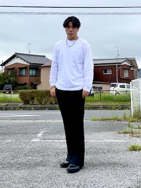 「AQUA SILVER（アクアシルバー）のアイテム」を使った、たにたに/YUKI🇯🇵さん（メンズ・179cm）の秋コーディネート