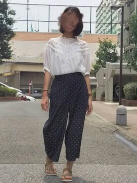 「Daniel Wellington（ダニエルウェリントン）の【Daniel Wellington】レザーバンド３６ＭＭ（アナログ腕時計）」を使った、みーこさん（レディース・160cm）の夏コーディネート