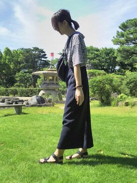 「Daniel Wellington（ダニエルウェリントン）の【Daniel Wellington】レザーバンド３６ＭＭ（アナログ腕時計）」を使った、みーこさん（レディース・160cm）の夏コーディネート