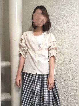 「ジーユー」｜みーこさん（レディース・160cm）の夏コーディネート