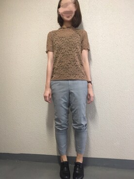 「Daniel Wellington（ダニエルウェリントン）の【Daniel Wellington】レザーバンド３６ＭＭ（アナログ腕時計）」を使った、みーこさん（レディース・160cm）の夏コーディネート