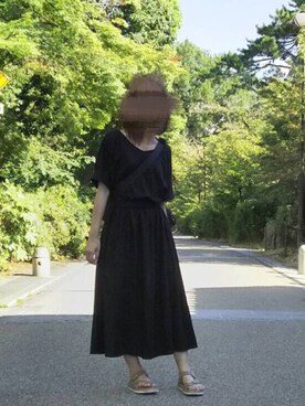 「GUワンピース」｜みーこさん（レディース・160cm）の夏コーディネート