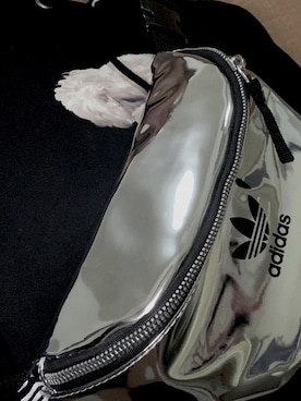 「アイテム（ボディバッグ/ウエストポーチ、シルバー系）」を使った、𝚡𝚐𝚌𝚑𝚒𝚜𝚊さん（レディース・150cm）の夏コーディネート