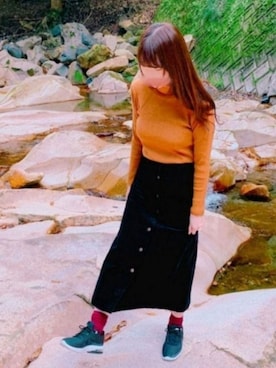 「COMME CA ISM（コムサイズム）のアイテム（その他）」を使った、cinnamonさん（レディース・165cm）の冬コーディネート