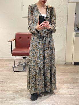 「アイテム（ワンピース/ドレス）」を使った、miyuさん（レディース・165cm）の春コーディネート