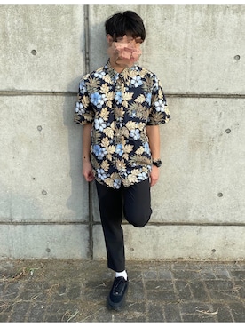 「アロハシャツ」｜まさとさん（メンズ・170cm）の夏コーディネート