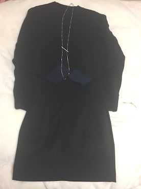 「JEANASIS（ジーナシス）のWフェイスプルオーバーLS/729987（ニット/セーター、ブラック系）」を使った、ぐで子さん（レディース・167cm）の冬コーディネート