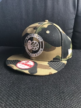 「NEW ERA（ニューエラ）のアイテム（キャップ、グリーン系）」を使った、WCCFさん（メンズ・170cm）の夏コーディネート