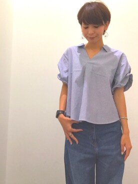 「CODY SANDERSON（コディサンダーソン）のアイテム」を使った、YUKAKOさん（レディース・162cm）の夏コーディネート