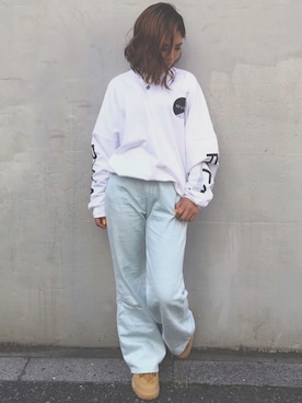 「RVCA（ルーカ）のアイテム」を使った、Nagisa  Kamiokaさん（レディース・149cm）の秋コーディネート