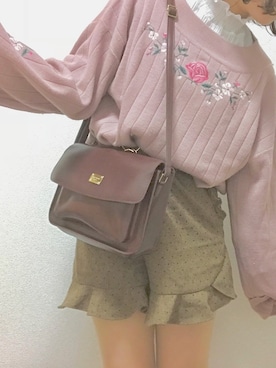 「fd style（エフディ スタイル）のアイテム（バッグ）」を使った、yuuuuu❁︎さん（レディース・159cm）の春コーディネート