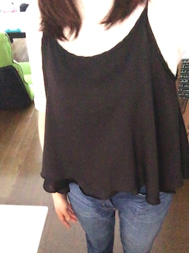 「INGNI（イング）のアイテム（キャミソール、ブラック系）」を使った、°＊さり＊°さん（レディース）の夏コーディネート