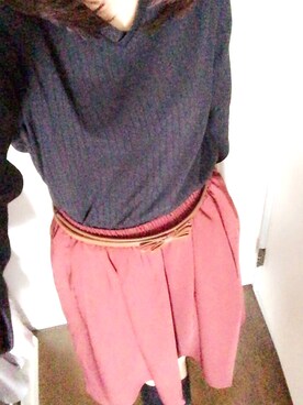 「Green　Parks（グリーンパークス）のアイテム（Tシャツ/カットソー、ブラック系）」を使った、°＊さり＊°さん（レディース）の秋コーディネート
