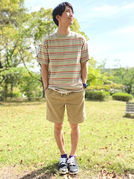 「ノーティードッグ」｜naughty  dog AM常滑さん（メンズ・169cm）の春コーディネート