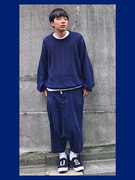 「TOMMY（トミー）のアイテム（スニーカー）」を使った、うるぐすさん（メンズ・171cm）の冬コーディネート