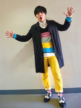 「TOMMY（トミー）のアイテム（その他パンツ）」を使った、うるぐすさん（メンズ・171cm）の秋コーディネート