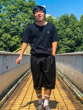 「ROOT THREE（ルートスリー）のアイテム」を使った、うるぐすさん（メンズ・171cm）の夏コーディネート