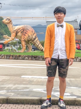 「SUPERTHANKS」｜「アイテム（ブーツ）」を使った、うるぐすさん（メンズ・171cm）の秋コーディネート