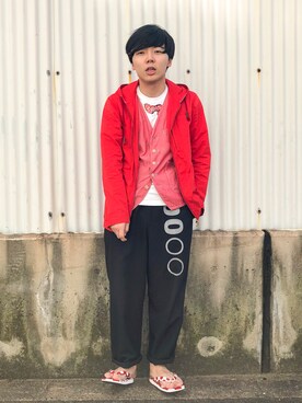 「ロールアップ」｜「アイテム（マウンテンパーカー）」を使った、うるぐすさん（メンズ・171cm）の秋コーディネート