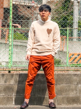 「bexist（ベグジット）のアイテム」を使った、うるぐすさん（メンズ・171cm）の春コーディネート