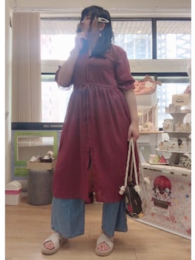 ふみかさん（レディース・163cm）の夏コーディネート