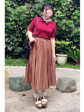 「KATHARINE ROSS（キャサリンロス）のアイテム（財布/小物）」を使った、ふみかさん（レディース・163cm）の秋コーディネート