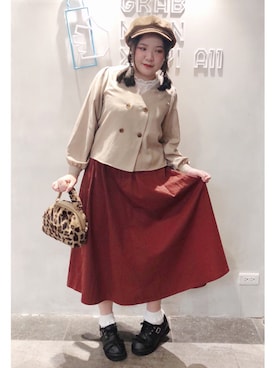 ふみかさん（レディース・163cm）の秋コーディネート