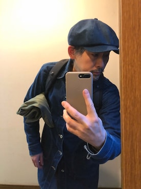 「ショップコート」｜「アイテム（デニムジャケット）」を使った、hiro5cさん（メンズ・170cm）の夏コーディネート