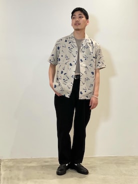 「BEAUTY&YOUTH UNITED ARROWS（ビューティーアンドユースユナイテッドアローズ）のBY インサイドスタンプ リング（リング）」を使った、中村　圭佑さん（メンズ・169cm）の春コーディネート