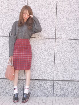 「antic rag（アンティックラグ）のアイテム」を使った、🥀 白岩 まちこ さん（レディース・158cm）の秋コーディネート