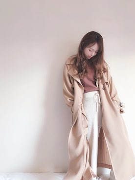 「SpRay PREMIUM（スプレイプレミアム）のアイテム（パンツ）」を使った、🥀 白岩 まちこ さん（レディース・158cm）の冬コーディネート