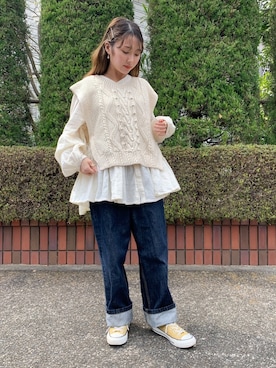 azusaさん（レディース・143cm）の春コーディネート