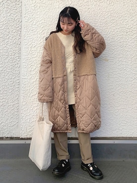 azusaさん（レディース・143cm）の冬コーディネート