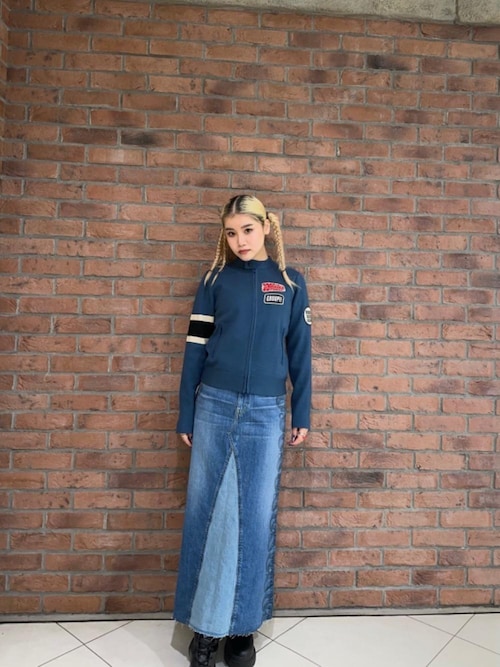 2168【極美品・ＸＬ】ヒステリックグラマー☆ヒスガールワッペンロゴ ジャケット HYSTERIC GLAMOUR（ヒステリックグラマー）の「RAZOR BLADE LOGO
